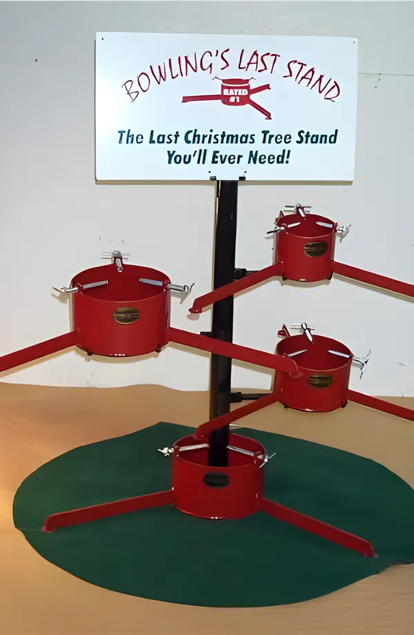 Our sign and stands on a shop floor